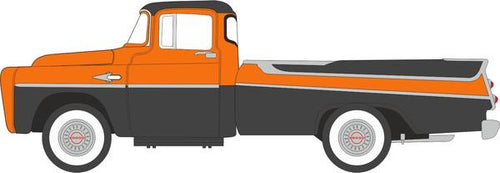 Dodge D100 Sweptside Pick Up 1957 Omaha Orange/Jewel Black   87DP57004   1:87 Scale
