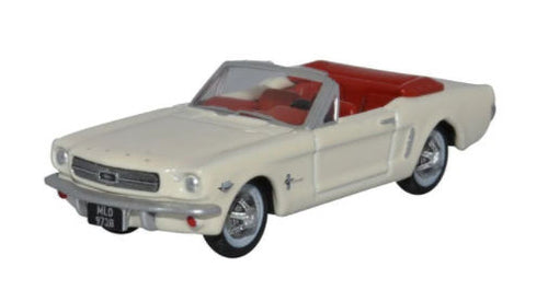 Ford Mustang 1964 Convertible Wimbledon White   87MU65005   1:87 Scale