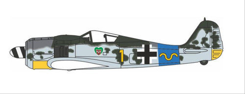 Focke Wulf 190A 15/JG 54 Hauptmann Rudolf Klemm n/Swastika   AC090S   1:72 Scale