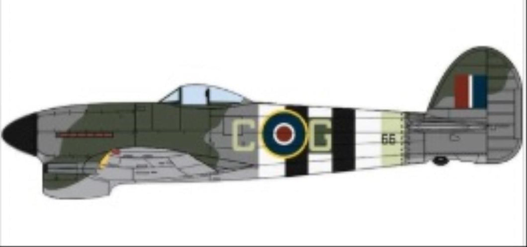 Hawker Typhoon Mk1b121 Sqn RAF Holmsley South 1944   AC100   1:72 Scale
