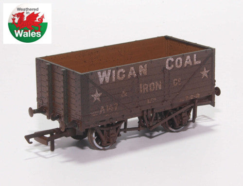 7 Plank Wagon Wigan Coal & Iron Co A147 Weathered   76MW7017W   1:76 Scale,OO Gauge,OO Gauge