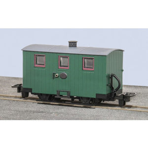 PECO GLT OO-9 FR 4-WHEEL BRAKE VAN UNLETTERED Green