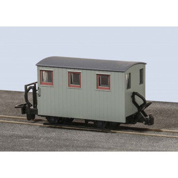 Ffestiniog Railway 4-WHEEK BRAKE VAN 1 BALCONY UNLETTERED GREY