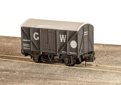 Box Van, Banana, GWR, Dark Grey