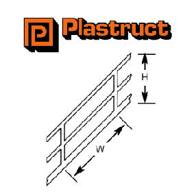 (SRS-2P) Stair Rail White Styrene 1:200 2pc