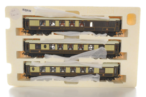 Three Pullman Carriages with light up table lamps. No. 65 No. 171 Cynthia