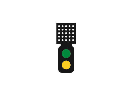 DCC Signal (Theatre Indicator) 2 Aspect Distant