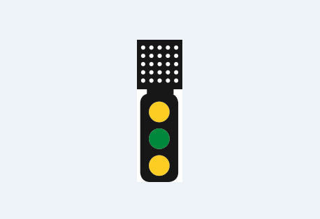 DCC Signal (Theatre Indicator) 3 Aspect Distant