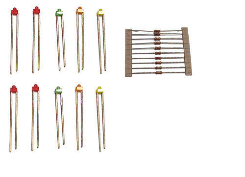 LED Pack Assorted Colour Subminiatures (10)