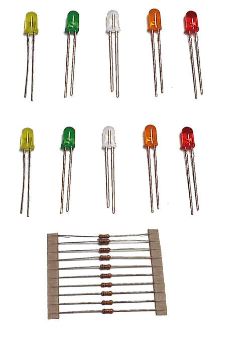 LED Pack 5mm Assorted (10)