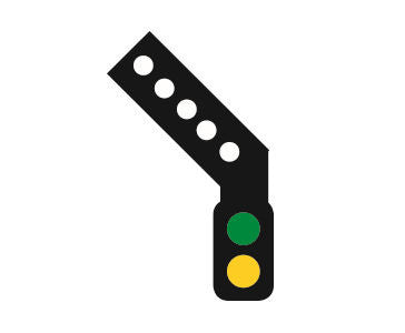 Sensor Signal (LH Feather) 2 Aspect Distant