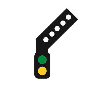 Sensor Signal (RH Feather) 2 Aspect Distant