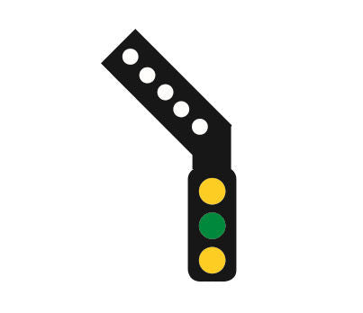 Sensor Signal (LH Feather) 3 Aspect Distant